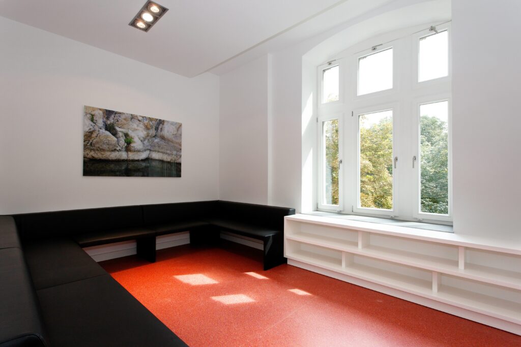 Wartebereich des MVZ in Stolberg