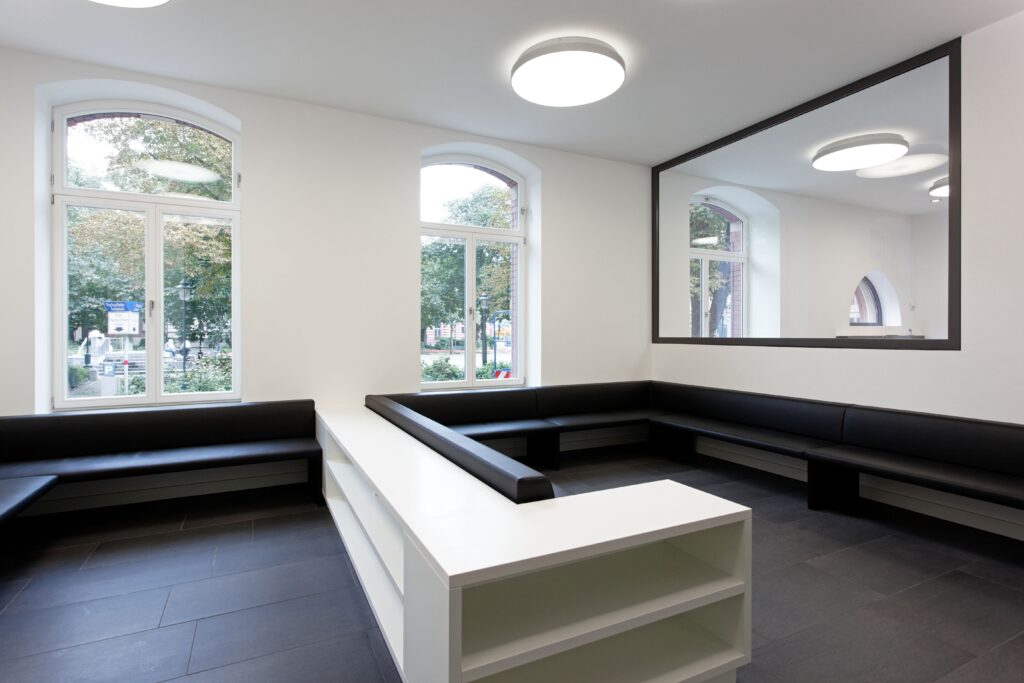 Wartebereich des MVZ in Stolberg