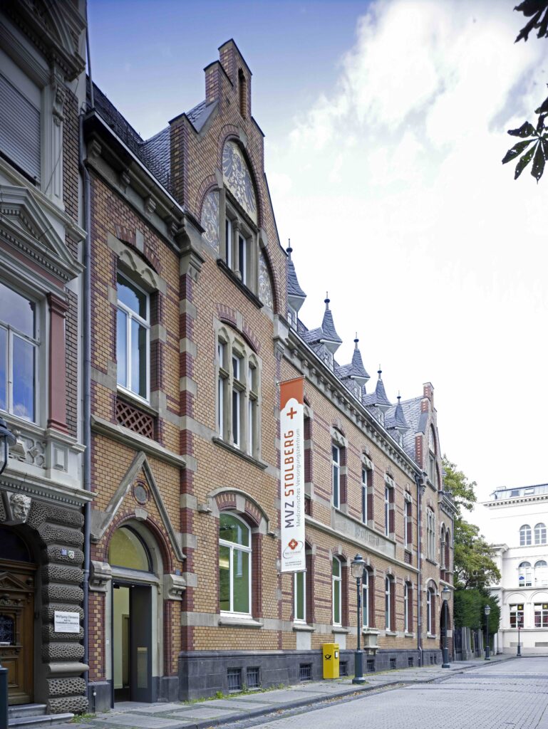 Frontansicht des MZV in Stolberg nach der Revitalisierung